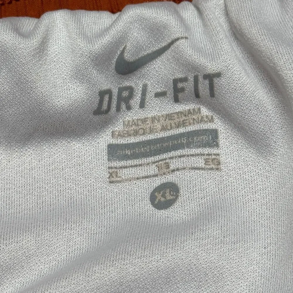 Nike Dri-Fit Lined Running Shorts Burnt Orange White XL